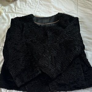 Banana Republic Dark Faux Fur Jacket